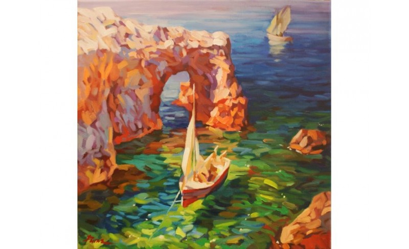 Ελαιογραφία Ρήγας 60x60 ΕΡΓΑ ΤΕΧΝΗΣ ΡΗΓΑΣ