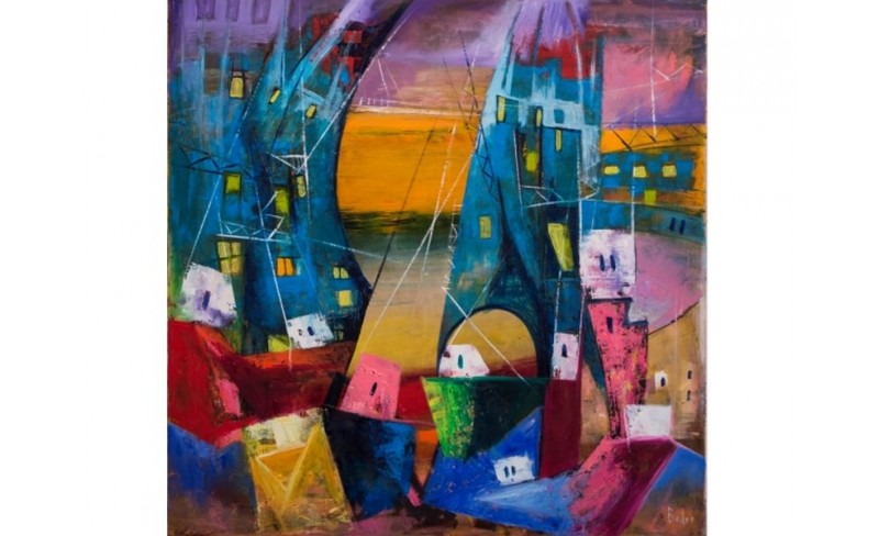 BADRI 100X100 ΠΙΝΑΚΕΣ ΖΩΓΡΑΦΙΚΗΣ ΜΟΝΤΕΡΝΑΣ ΤΕΧΝΗΣ